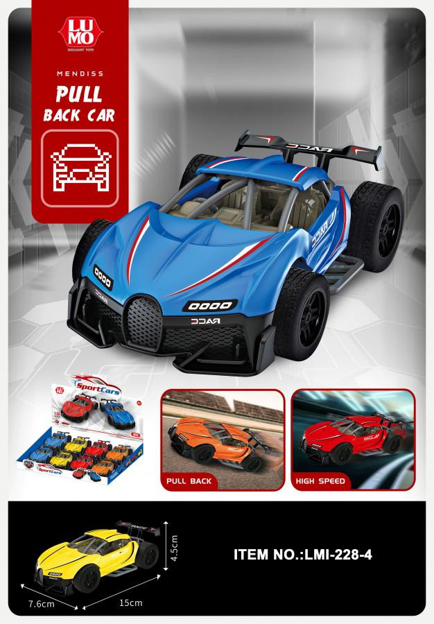 P/B F1 SPORTS CAR 12 PCS BOX PKG