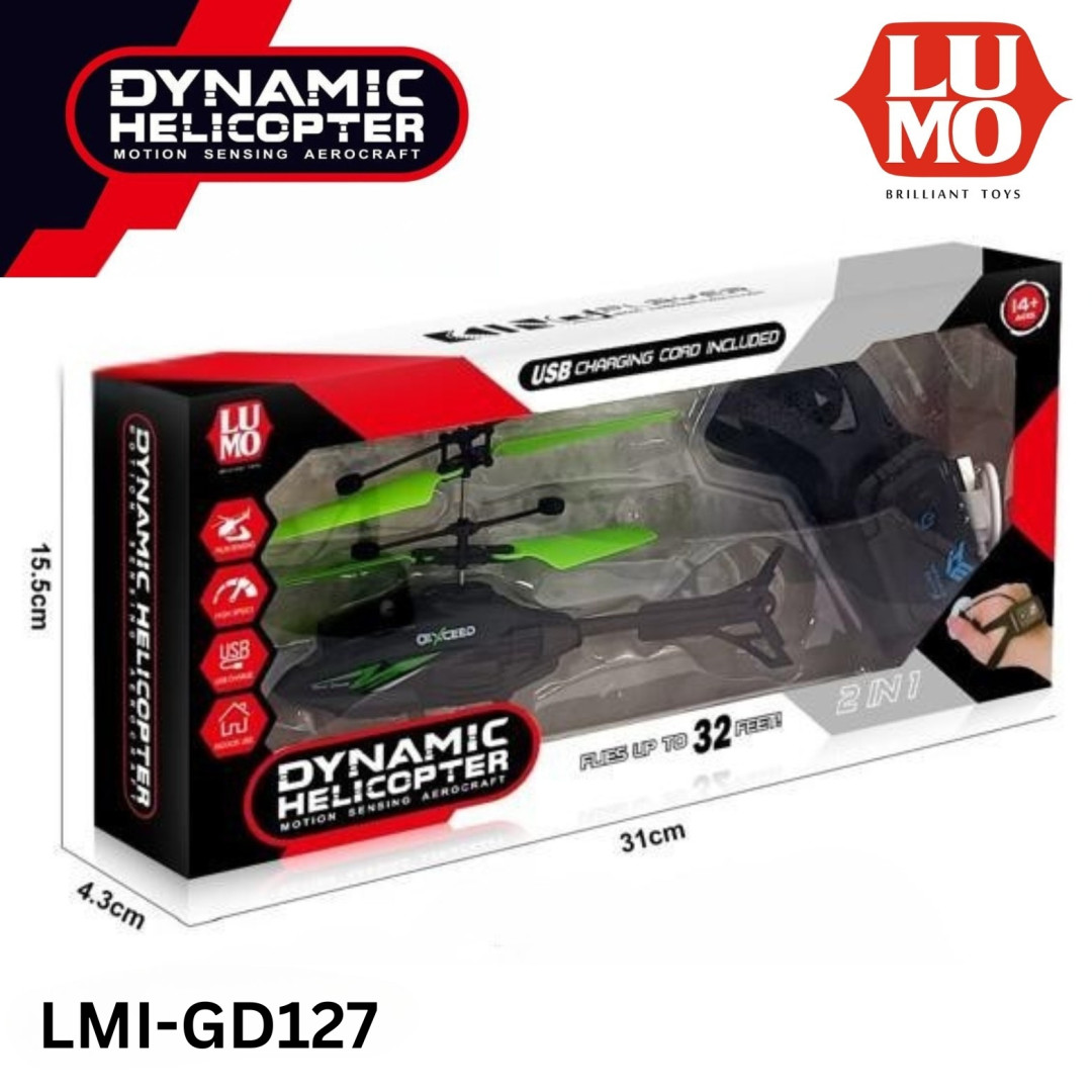 R/C FLYING SENSOR HALICOPTER WITH WATCH