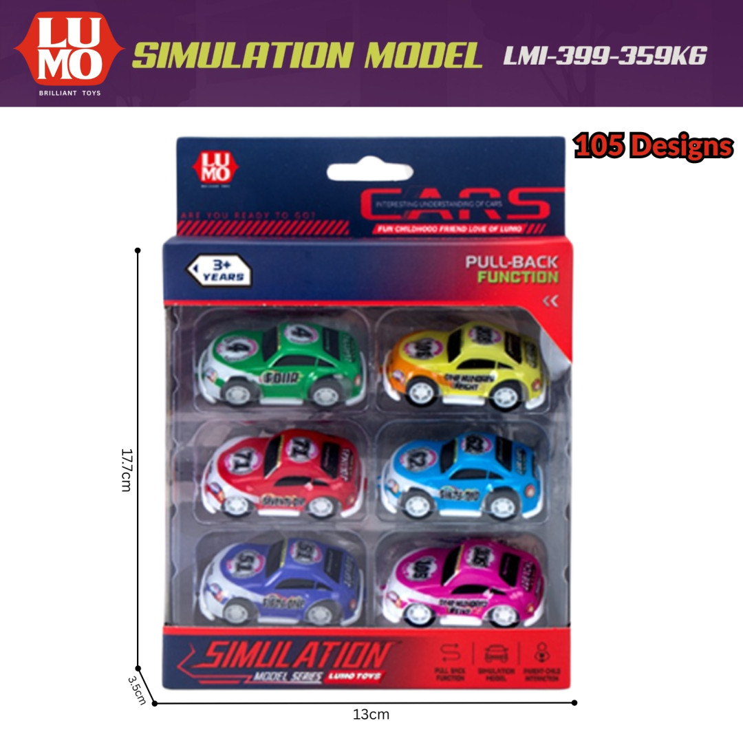 6 PCS BOX SIMULATION MODEL CAR