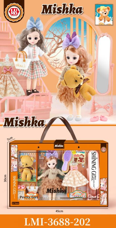 MISHKA DOLL SET WITH DRESS