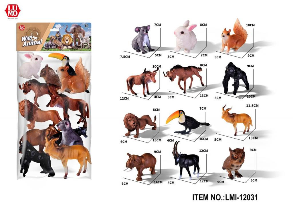 12 PCS WILD ANIMAL