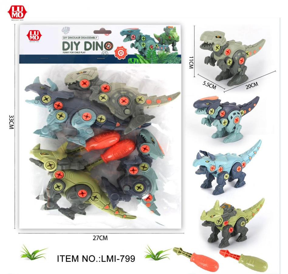4 PCS DIY DINOSAUR