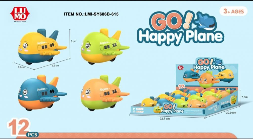 FRI HAPPY PLANE 12 PCS BOX