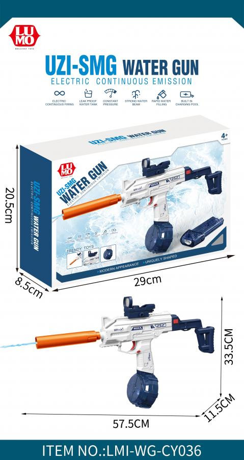 B/O UZI-SMG WATER GUN