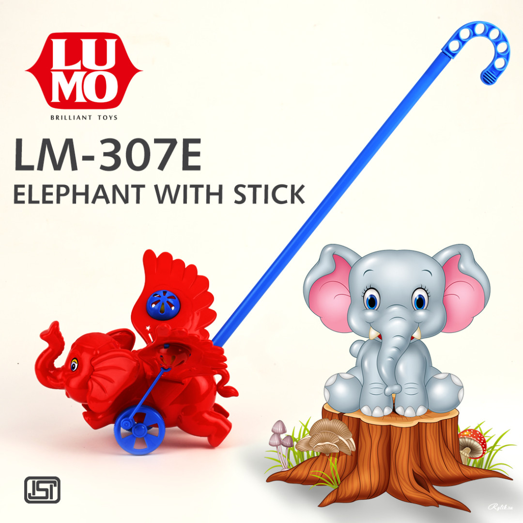 Elephant with stick