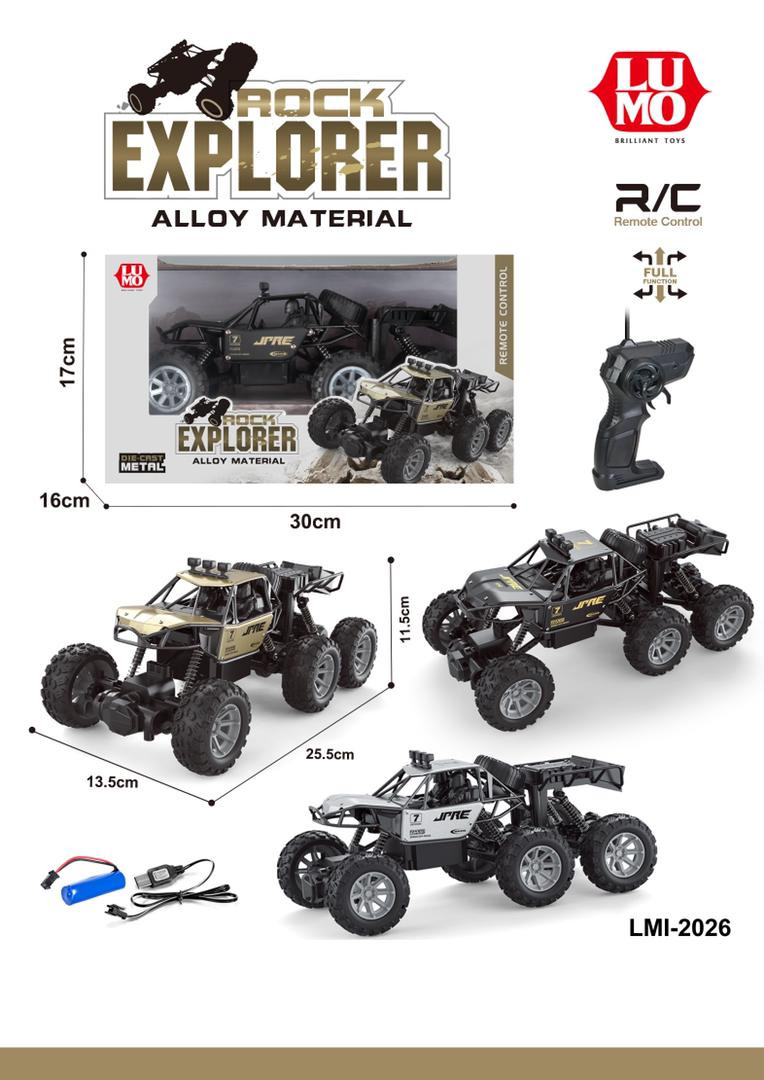 R/C ROCK EXPLORER 6 WHEEL CAR