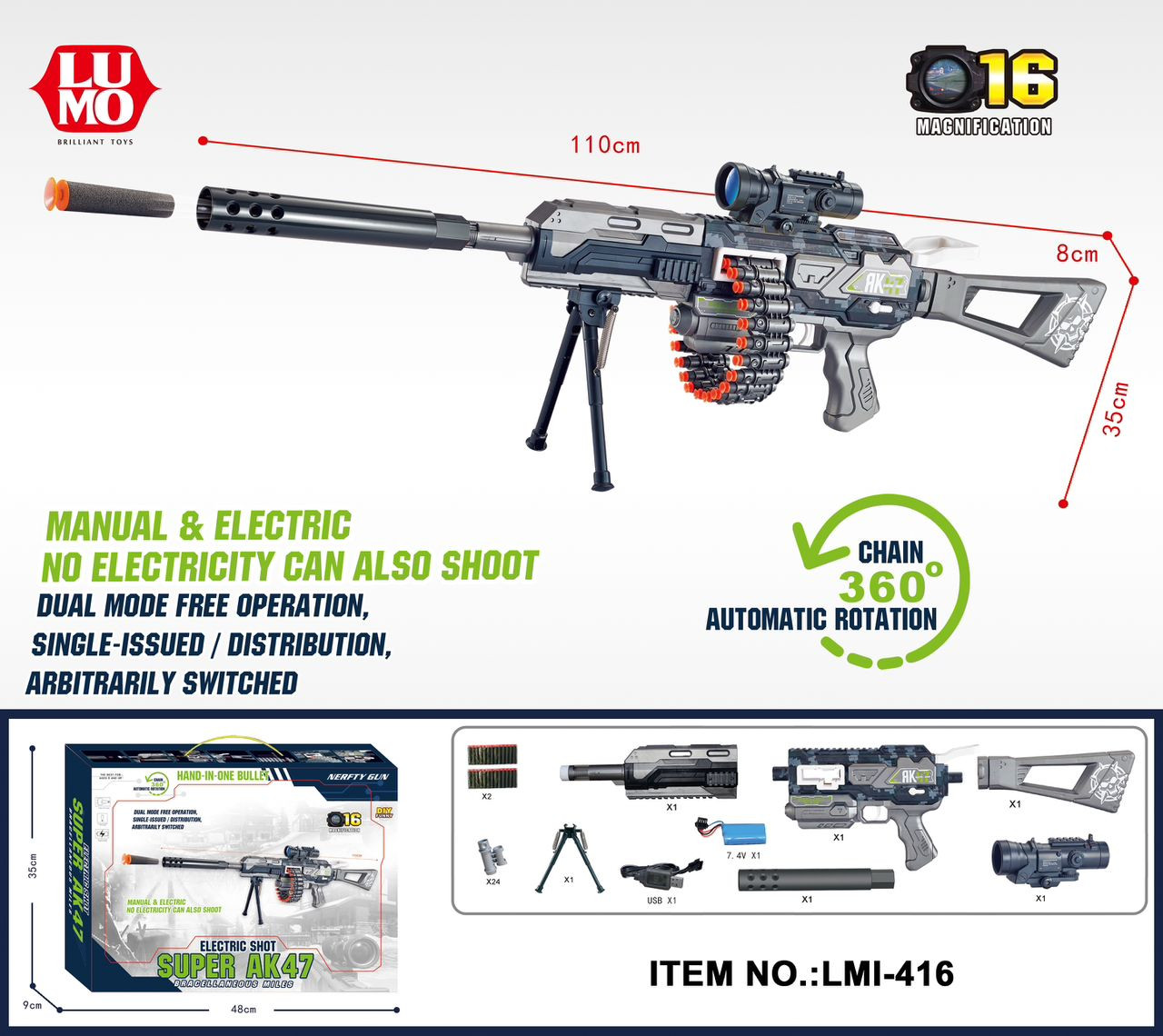 AK47 SUPER ELECTRIC SHOT GUN
