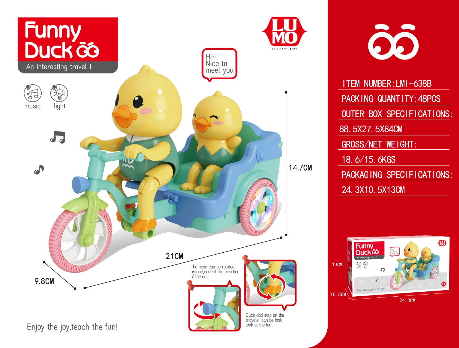 FUNNY DUCK TRY CYCLE