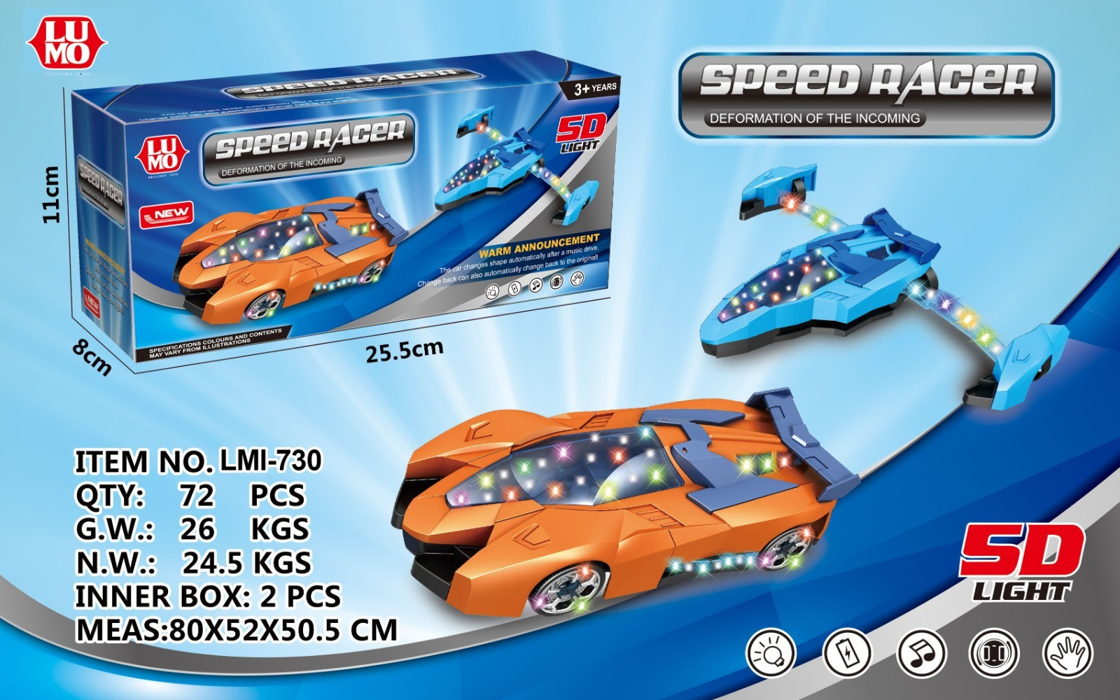 B/O 5D SPEED RACER CAR