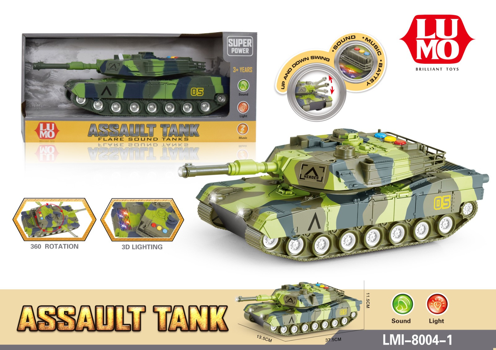 FRI ASSAULT TANK WITH LIGHT MUSIC