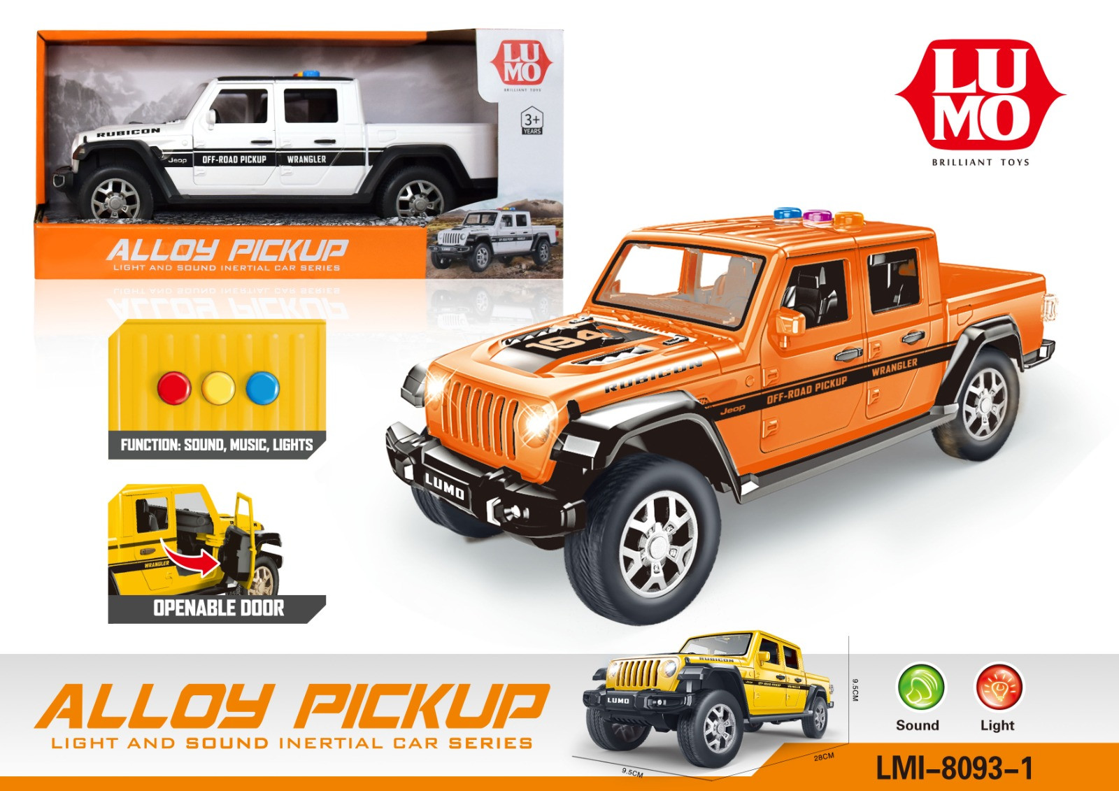 FRI WARANGLER PICKUP VAN WITH LIGHT MUSIC