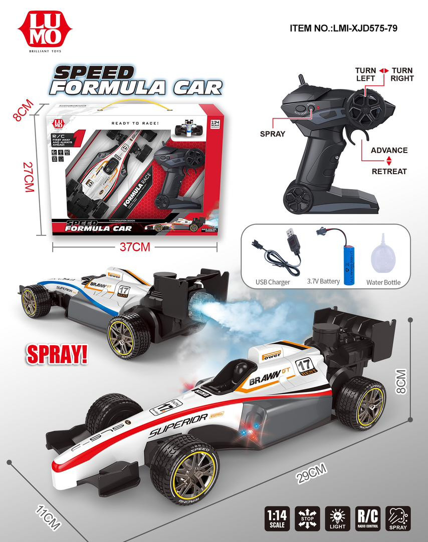 R/X F1 RACING CAR WITH SMOKE
