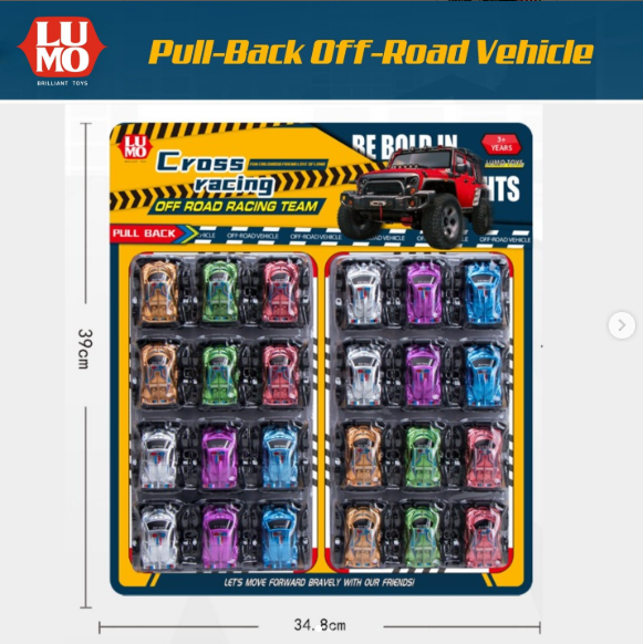 24 PCS P/B METALICK CAR