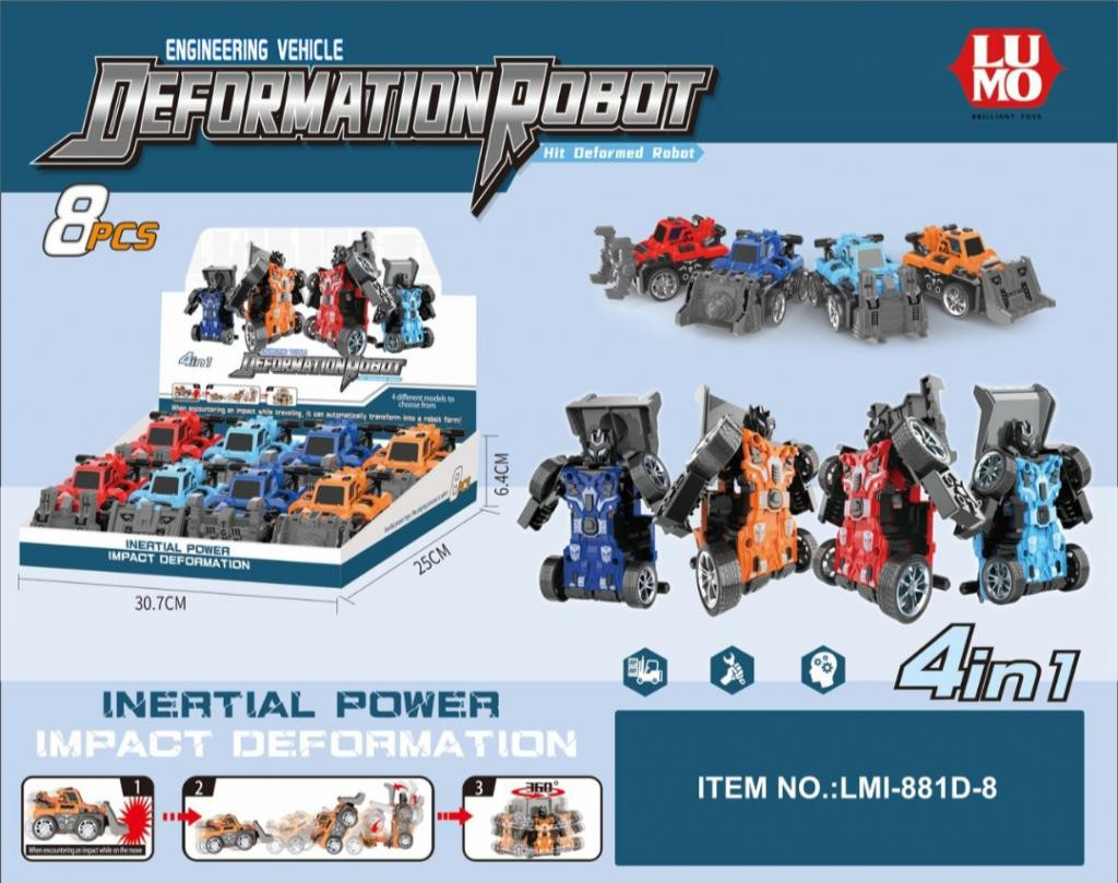 (8) FRI 4 IN  1 TRANSFORMER  VEHICLE