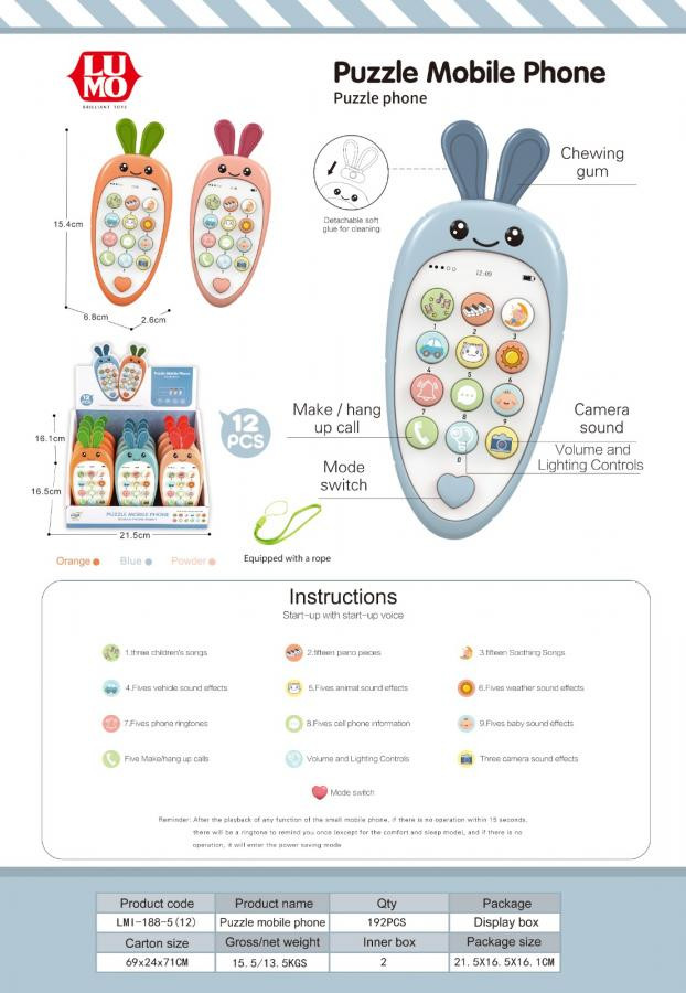 RABBIT MOBILE PHONE 12 [PCS BOX]