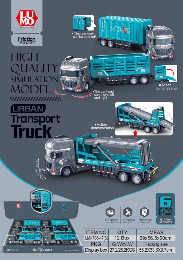 FRI URBAN TRANSPORT TRUCK 6 PCS BOX PKG